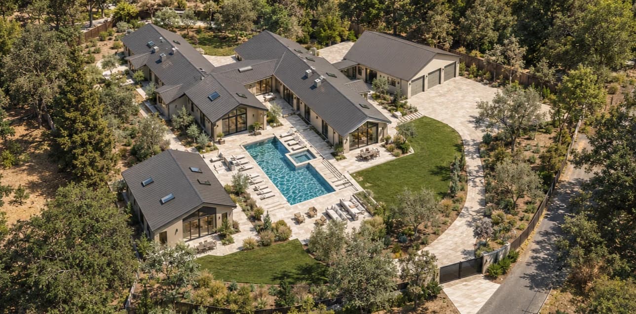 A once-in-a-lifetime opportunity to purchase an estate building site in Woodside, California